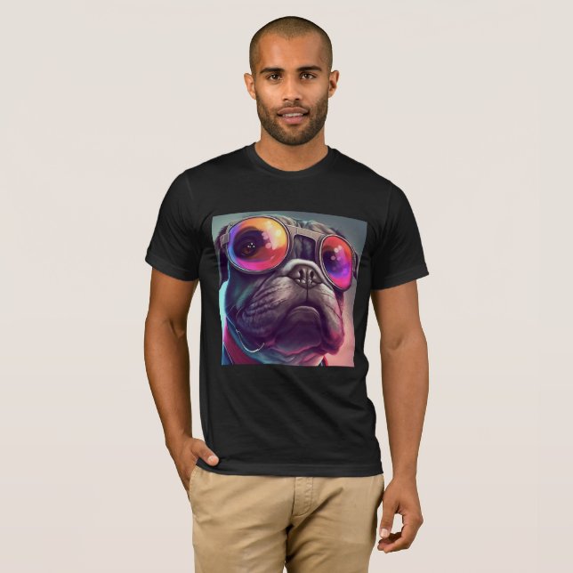 CAMISETA CAIXA COM CAMADAS-T DE ESPALHOS (Frente Completa)