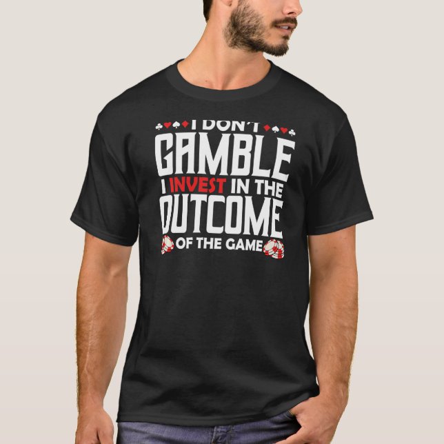 Camiseta Caixa com placa de slot do cassino Chips de pôquer (Frente)