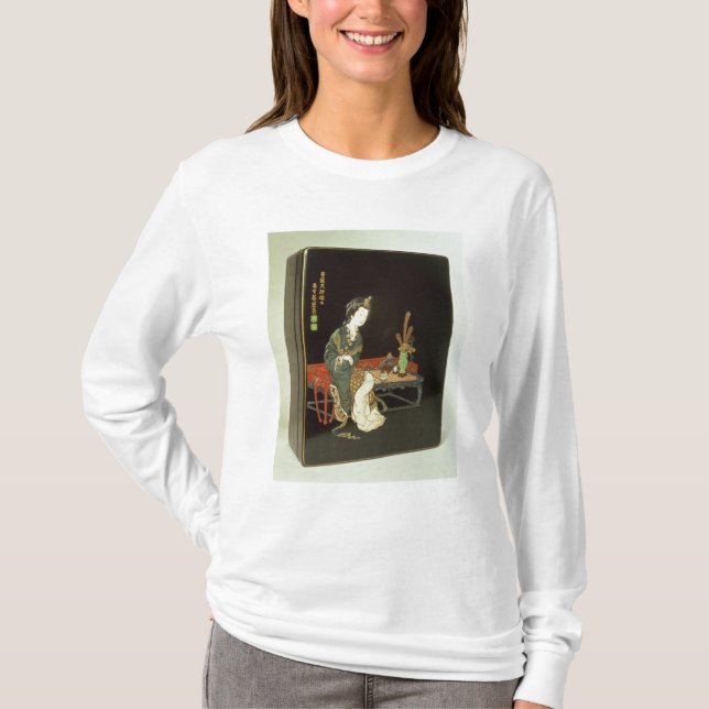 Camiseta caixa da escrita do Chinês-estilo (Frente)