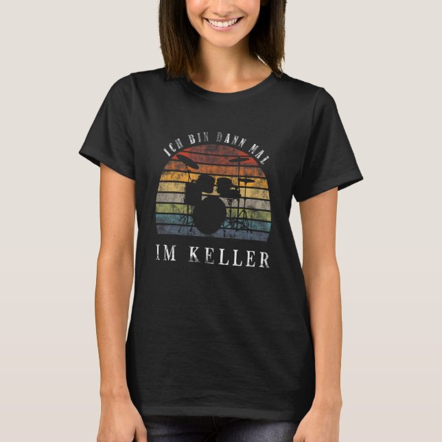 Camiseta Caixa Dann Mal Im Keller Drum Kit (Frente)