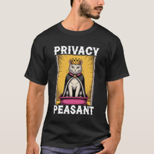 Camiseta Caixa de Areia para Gato Divertida Privacidade Cam