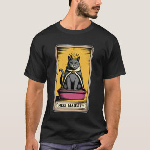 Camiseta Caixa de Areia para Gato Místico Carta Tarot de Su