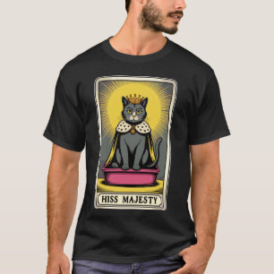 Camiseta Caixa de Areia para Gatos Carta Tarot de Sua Majes