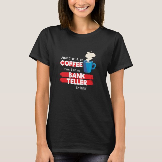 Camiseta Caixa de Banco e Café (Frente)