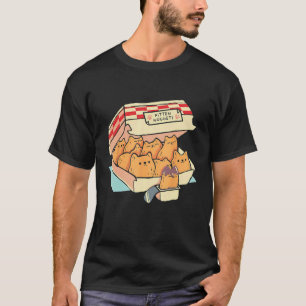 Camiseta Caixa de Bolo de Gato Engraçado Kitten Nuggets