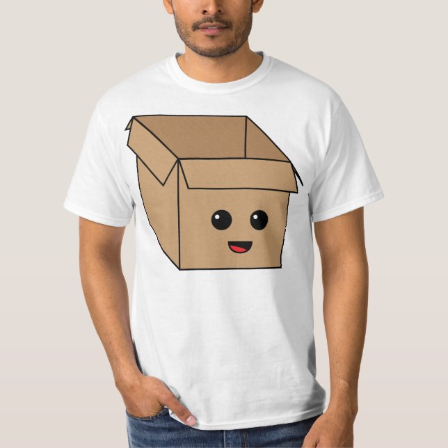 Camiseta Caixa de cartão de Kawaii (Frente)
