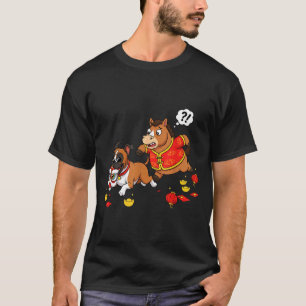 Camiseta Caixa de Cavalo Chinês Cachorro Engraçado Kid Home