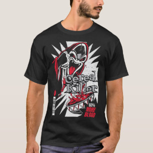 Camiseta Caixa de Cereais com Horror Assassino de Cereais