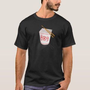Camiseta Caixa de Comida Chinês com ChopSticks