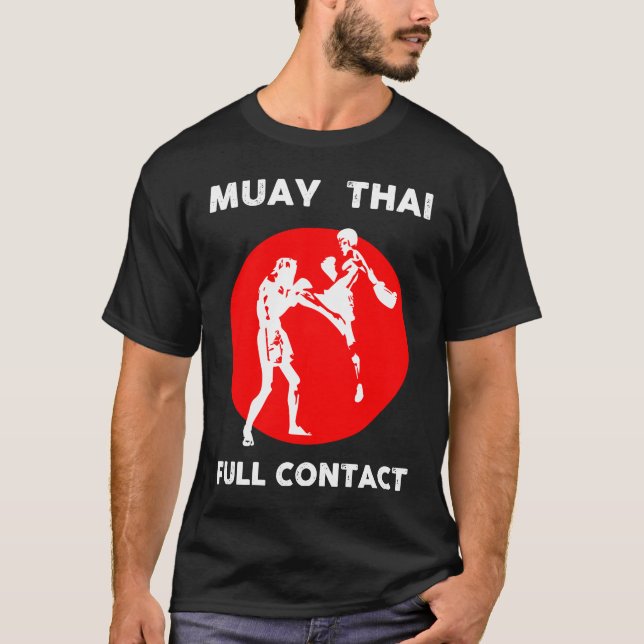 Camiseta Caixa de Contato Muay Thai Muay Thai Cheio (Frente)