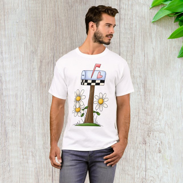 Camiseta Caixa de Correio com Disias e Jardim do País de Si (Criador carregado)