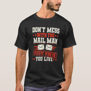 Camiseta Caixa de Correio do Office Posto de Serviço de Ent