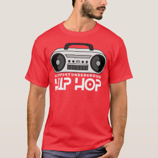Camiseta Caixa de diálogo Hip Hop de Suporte Subterrâneo