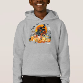 Camiseta Caixa de Halloween de Cachorro Fofo Personalizado