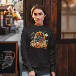 Camiseta Caixa de Halloween de Cachorro Personalizado Fofin