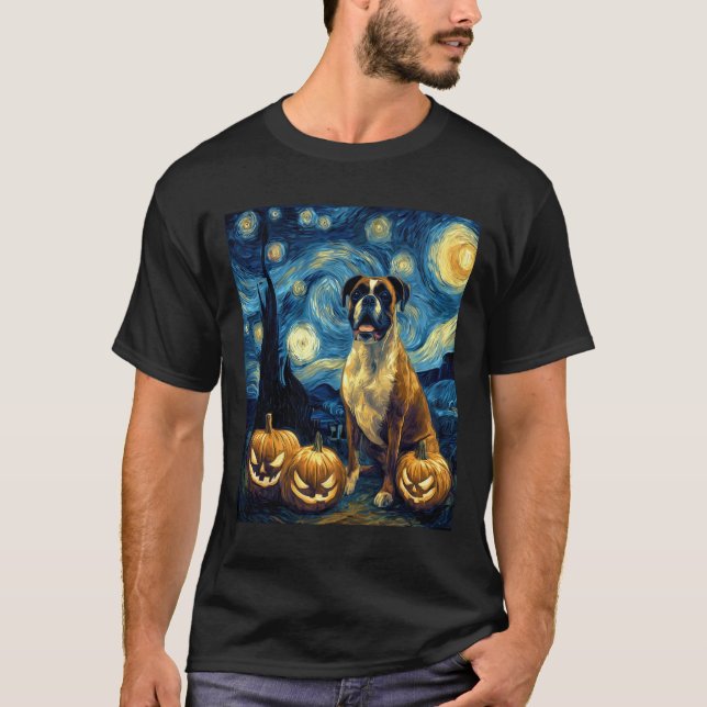 Camiseta Caixa de Halloween Jack O Lantern Rosto de Abóbora (Frente)