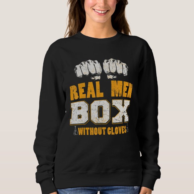Camiseta Caixa de Homens Verdadeiros sem Luvas (Frente)