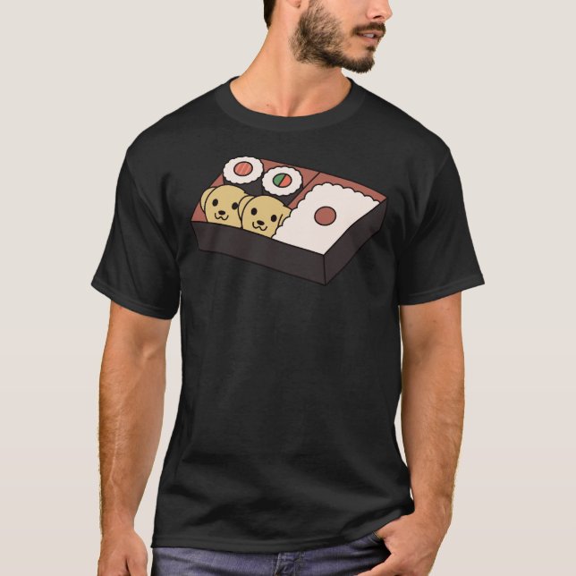 Camiseta Caixa de Labrador Sushi Bento (Frente)
