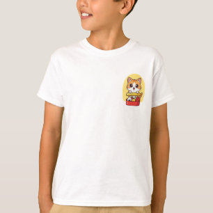 Camiseta Caixa de Lanche Kitty Bento Infantil