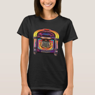 Camiseta Caixa de Música Retro Vintage Estilo Anos 80 Karao