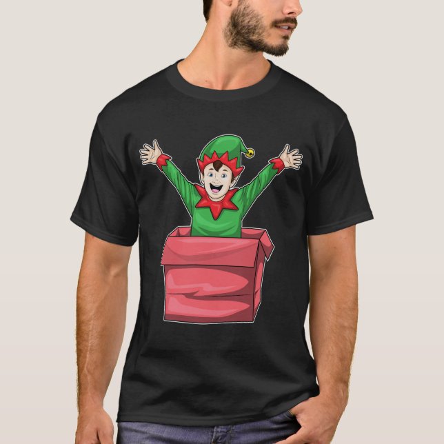 Camiseta Caixa de Natal Elves (Frente)