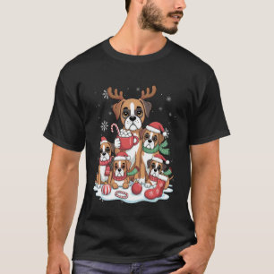 Camiseta Caixa de Natal Engraçada para Mulheres do Natal Ca