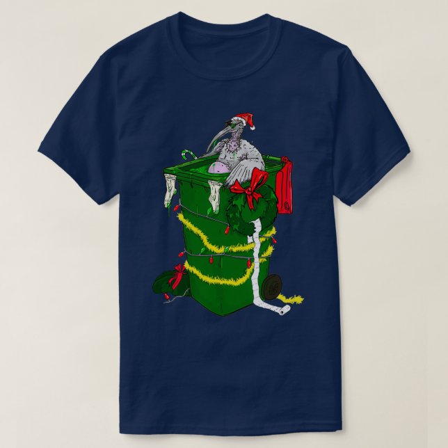 Camiseta Caixa de Natal Galinha Essencial Sujidade 1 (Frente do Design)