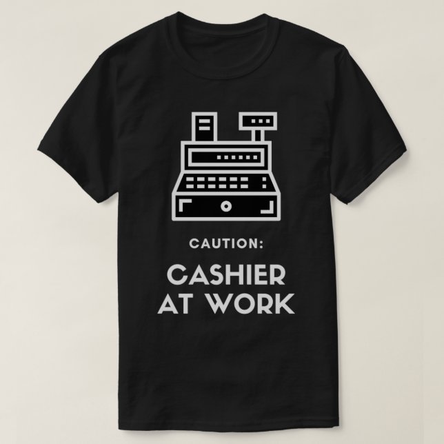 Camiseta Caixa de precaução no trabalho 2 (Frente do Design)