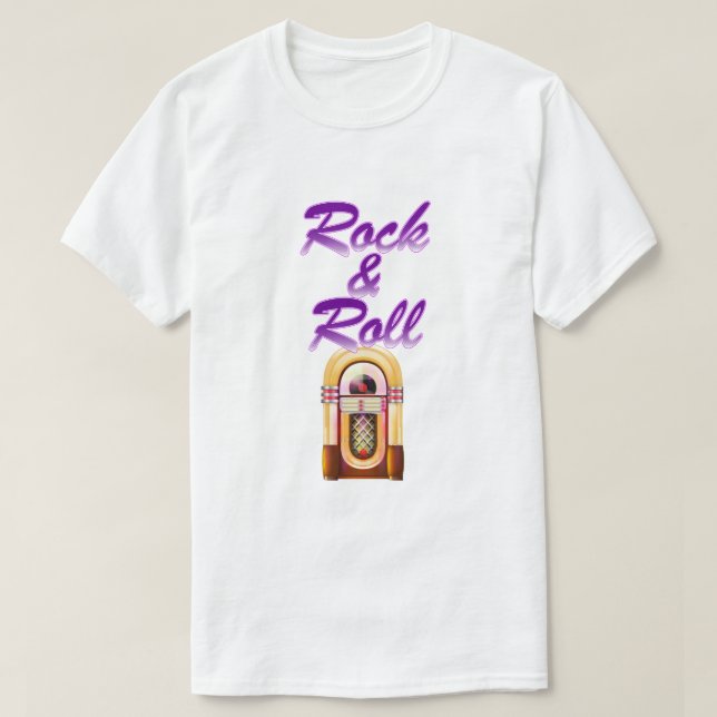 Camiseta Caixa de Som de Rock and Roll (Frente do Design)