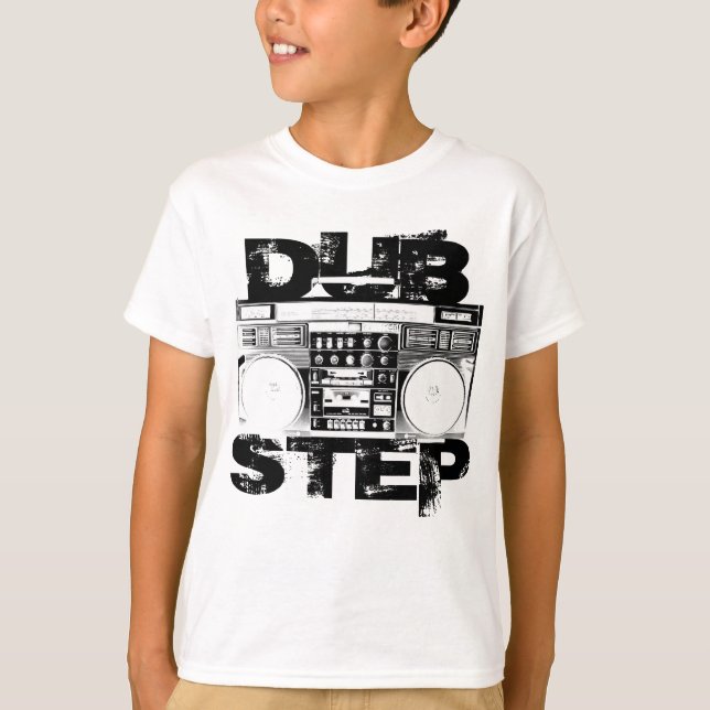 Camiseta Caixa de Som Preta Dubstep (Frente)