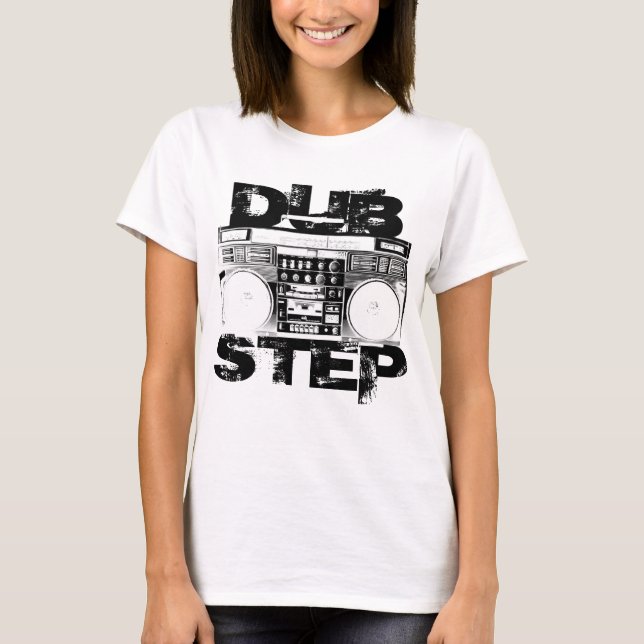 Camiseta Caixa de Som Preta Dubstep (Frente)