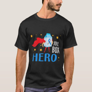 Camiseta Caixa de Sumo Herói Tipo 1 T1d Diabetes Awaren Dia