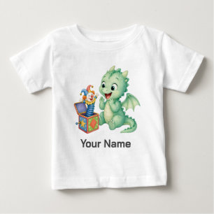 Camiseta Caixa de Surpresa do Dragão Verde Personalizado