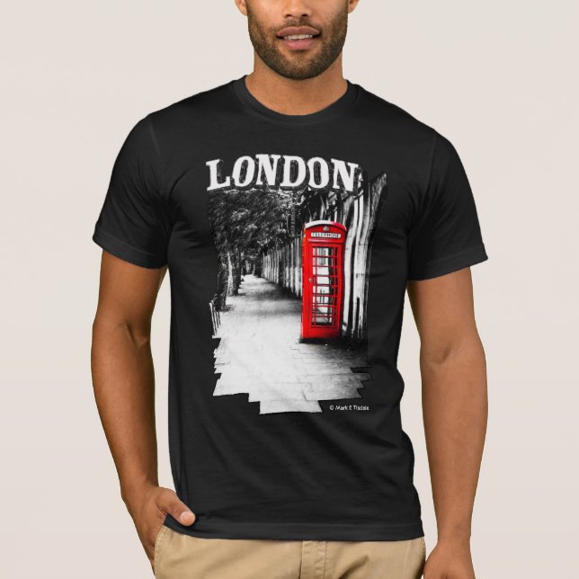 Camiseta Caixa de telefone vermelha de Londres (Frente)