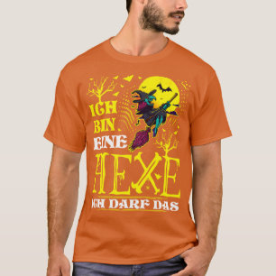 Camiseta Caixa Eine Hexe Ich Darf Das Lustiges Halloween