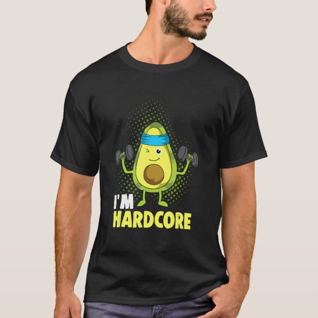 Camiseta Caixa Ich Hardcore Avocado Malhação Dumbbels (Frente)