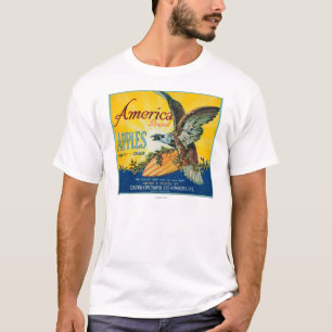 Camiseta Caixa LabelDufur de América Apple, OU