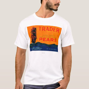 Camiseta Caixa LabelMedford da pera do comerciante, OU