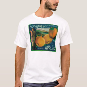 Camiseta Caixa LabelWatsonville de Apple do Doughboy, CA