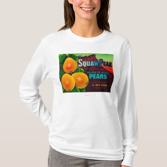 Camiseta Caixa máxima LabelProvo da pera do Squaw, UT (Frente)