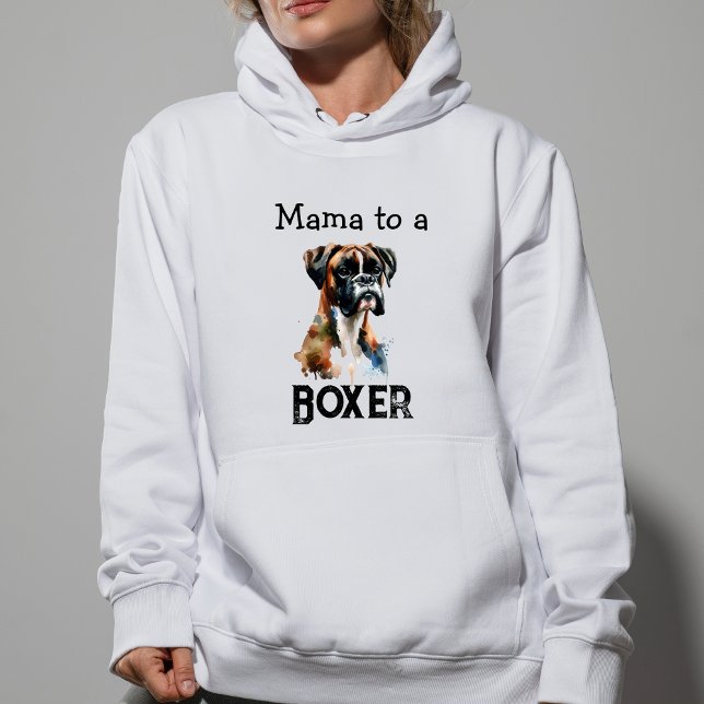 Camiseta Caixa Simples Boxer Mama Marrom Personalizar (Criador carregado)