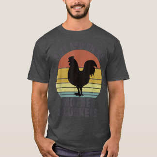 Camiseta Caixas-mãe brilhantes e leves pintam frango longe