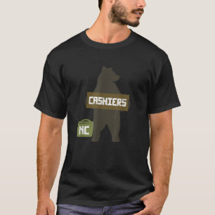 Camiseta Caixas Norte Carolina NC Cute Hitchhiking Bear T