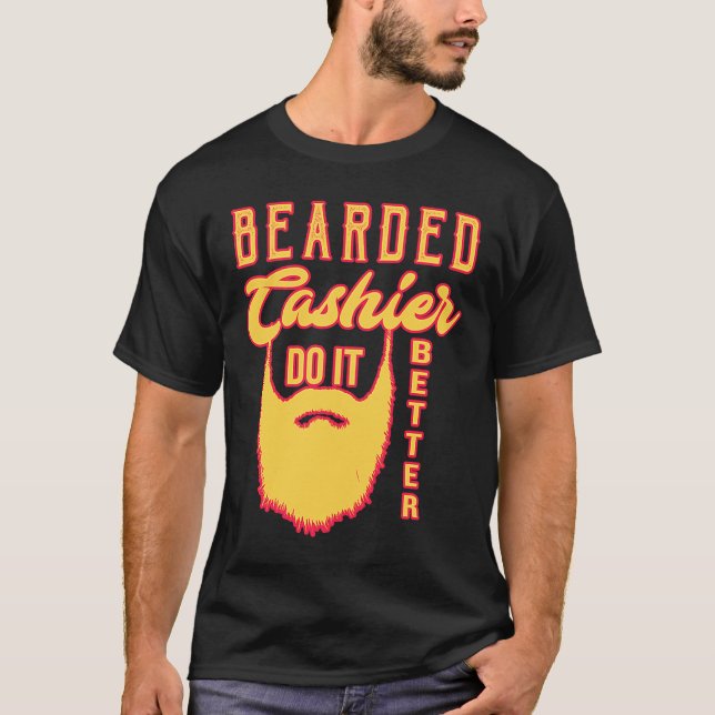 Camiseta Caixeiro barbudo faz melhor profissão. (Frente)