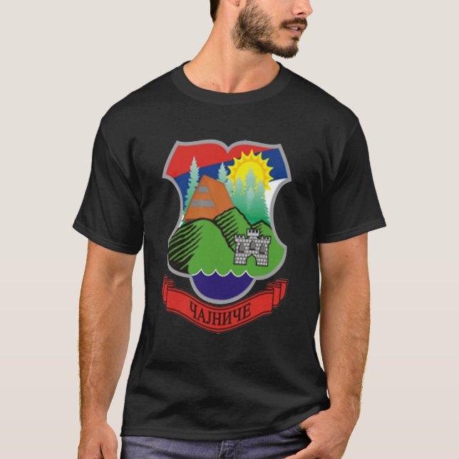 Camiseta Cajnice Grb República Srpska RS Srpska Zastava Tro (Frente)