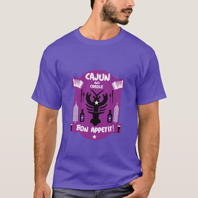 Camiseta Cajun e Creole Cooks (Frente)