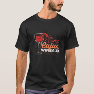 Camiseta Cajun Wineaux Louisiana Vinho de lagosta