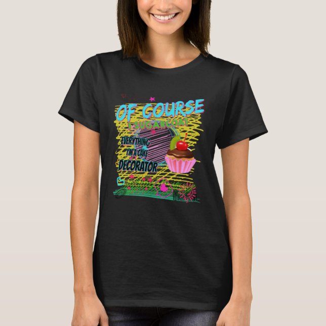 Camiseta Cake Decorating Passion Baking  Cute (Frente)