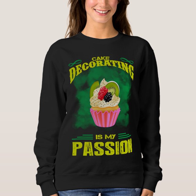 Camiseta Cake Decorating Passion Baking  Saying (Frente)