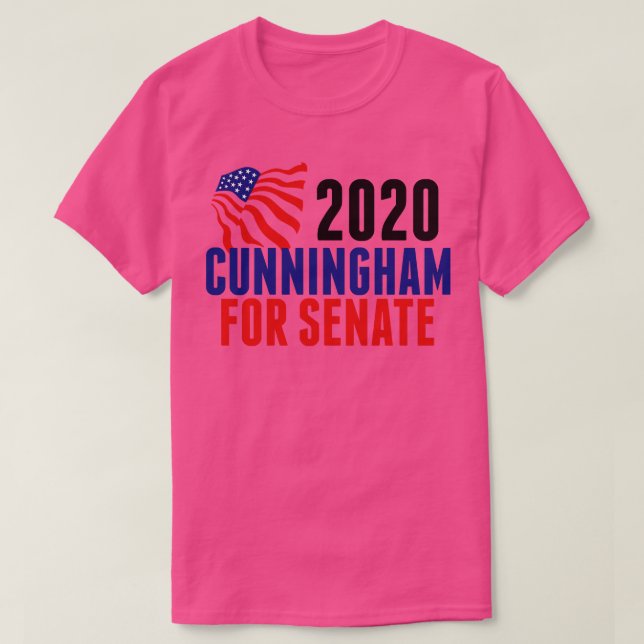 Camiseta Cal Cunningham para Senado (Frente do Design)